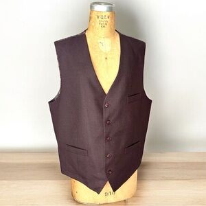 Men's Burgundy Vest
